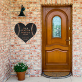 Personalized Baseball Heart Message Metal Art