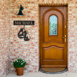 Personalized Boxer Metal Sign