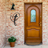 Personalized Cross Heart Metal Sign