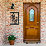 Personalized Father and Son Football Metal Sign