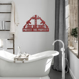 Personalized God and Guns Metal Art