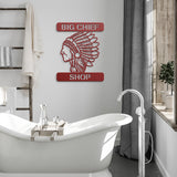 Personalized Native American Chief Metal Wall Art