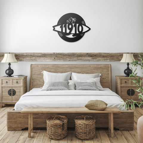 Personalized Surfboard Metal Wall Art