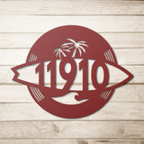 Personalized Surfboard Metal Wall Art