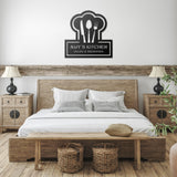 Ruler of The Kitchen Utensils Metal Wall Art