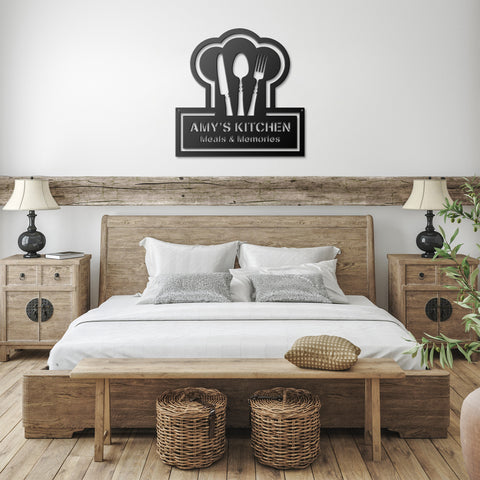 Ruler of The Kitchen Utensils Metal Wall Art