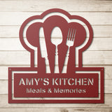 Ruler of The Kitchen Utensils Metal Wall Art