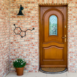 Serotonin Molecule Metal Art