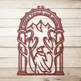 Speak Friend and Enter Doors of Durin Metal Wall Art