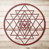 Sri Yantra Metal Wall Art