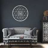 Sri Yantra Metal Wall Art