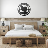 Turkey Hunting Metal Sign