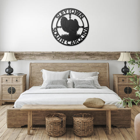 Turkey Hunting Metal Sign