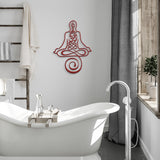 Unalome Yoga Metal Wall Art