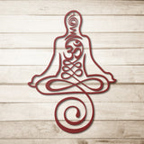 Unalome Yoga Metal Wall Art