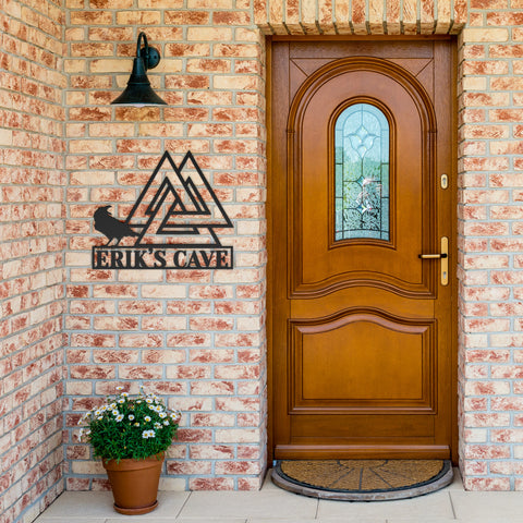 Valknut Raven Metal Art