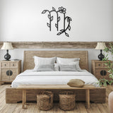 Virgo Floral Metal Wall Art