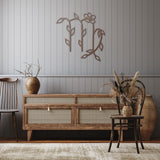 Virgo Floral Metal Wall Art