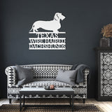Wire Haired Dachshund Metal Wall Art