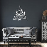 Wizard Book Metal Wall Art