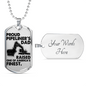 Proud Pipeliner's Dad - SILVER/GOLD Dog Tags!
