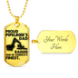 Proud Pipeliner's Dad - SILVER/GOLD Dog Tags!