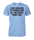 I Love Being Me Unisex Cotton Tee