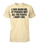 I Love Being Me Unisex Cotton Tee