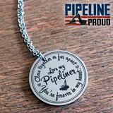 Love My Pipeliner 18K Gold Plated/Stainless Steel Necklace