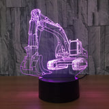 EXCAVATOR 3D Lamp with 7 Changeable Colors [FREE SHIPPING]