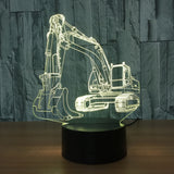 EXCAVATOR 3D Lamp with 7 Changeable Colors [FREE SHIPPING]